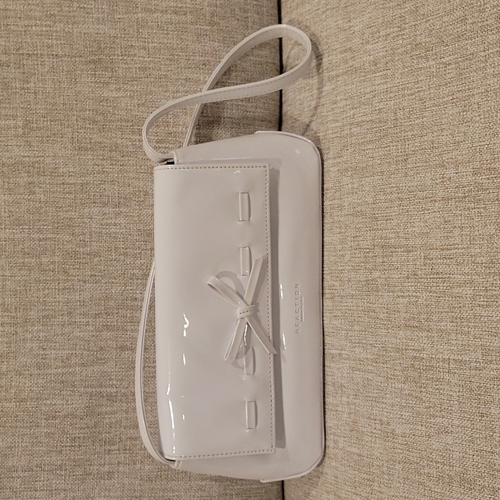 Small White Patent Leather Kenneth Cole Reaction Purse